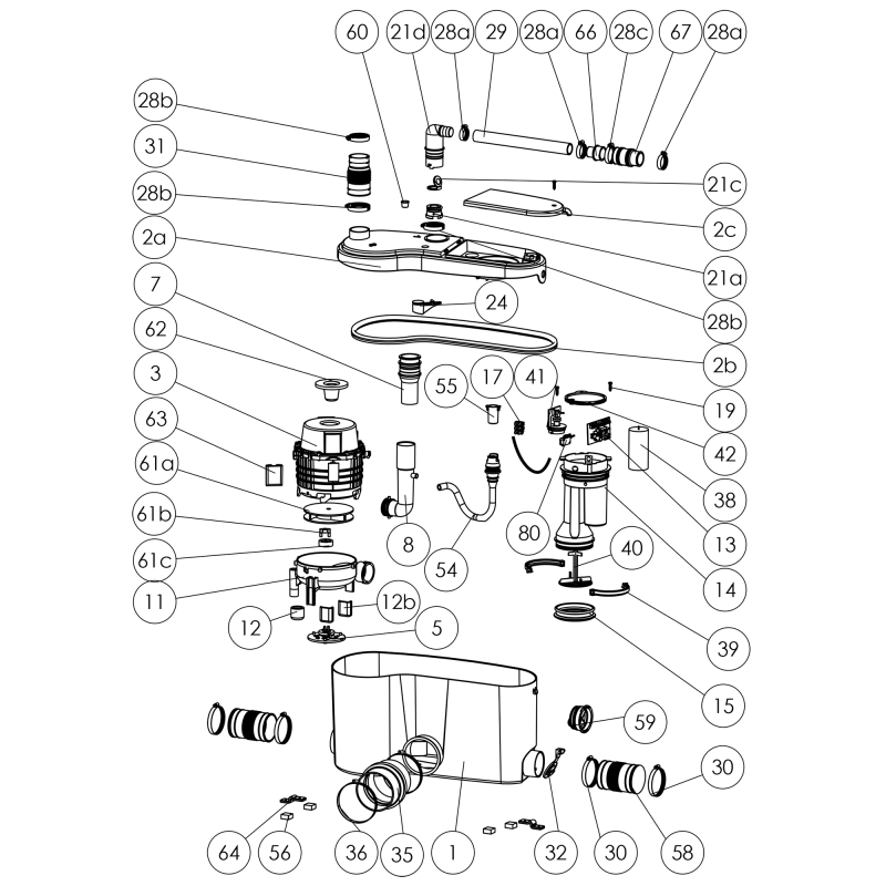 Sanigrind Pro Macerating Pump Only